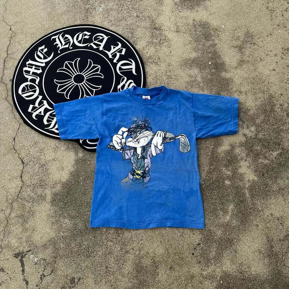 Vintage Looney Tunes Bugs Bunny Golf T-Shirt Blue
